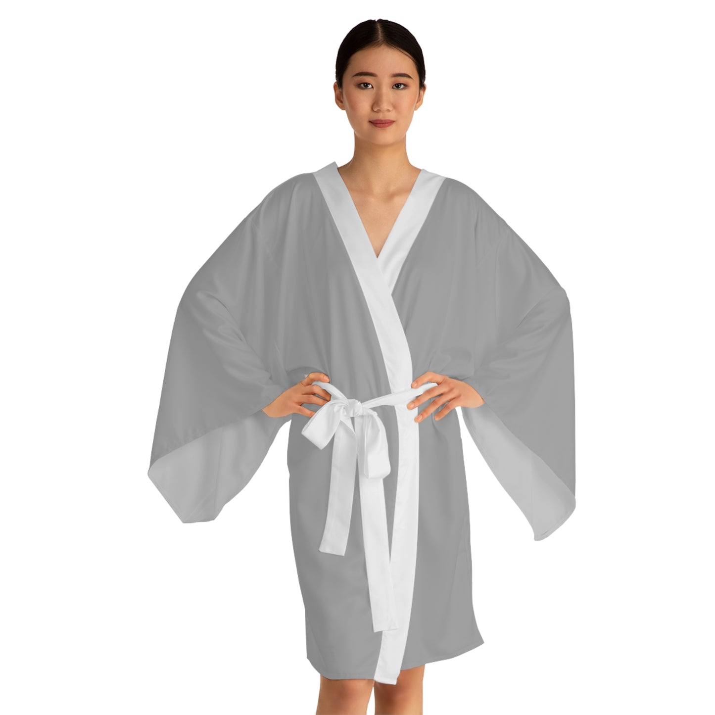 Long Sleeve Kimono Robe (AOP) | Bride Crew