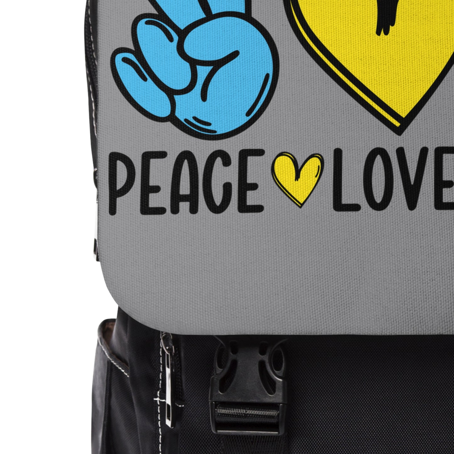 Unisex Casual Shoulder Backpack | Peace Love School