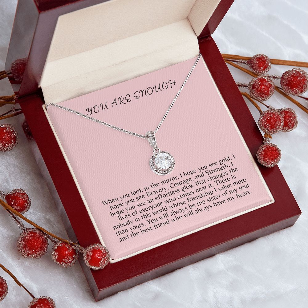 You Are Enough Eternal Hope Necklace | Gift for Best friend