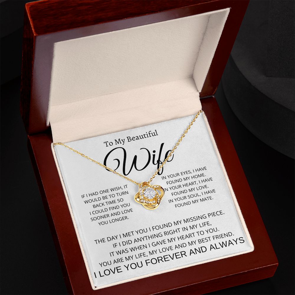 To My Wife | Love Knot Necklace
