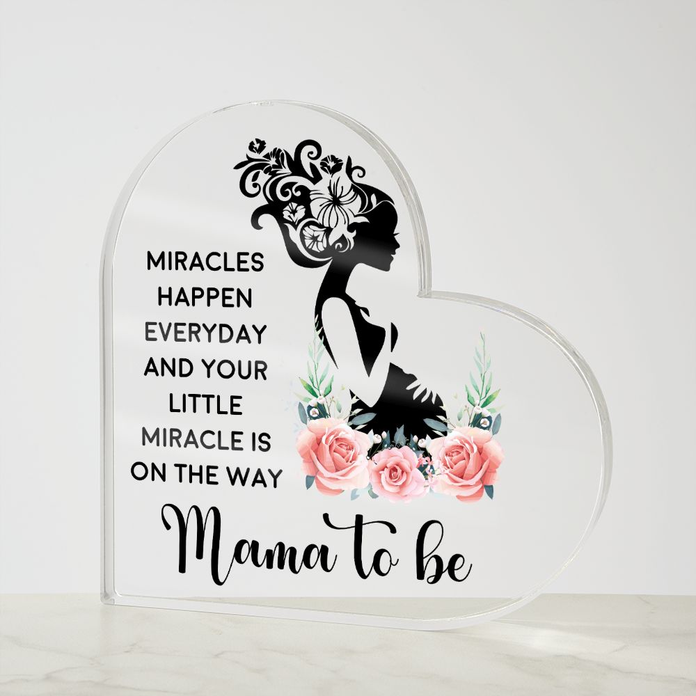 Acrylic Heart | Mama to Be