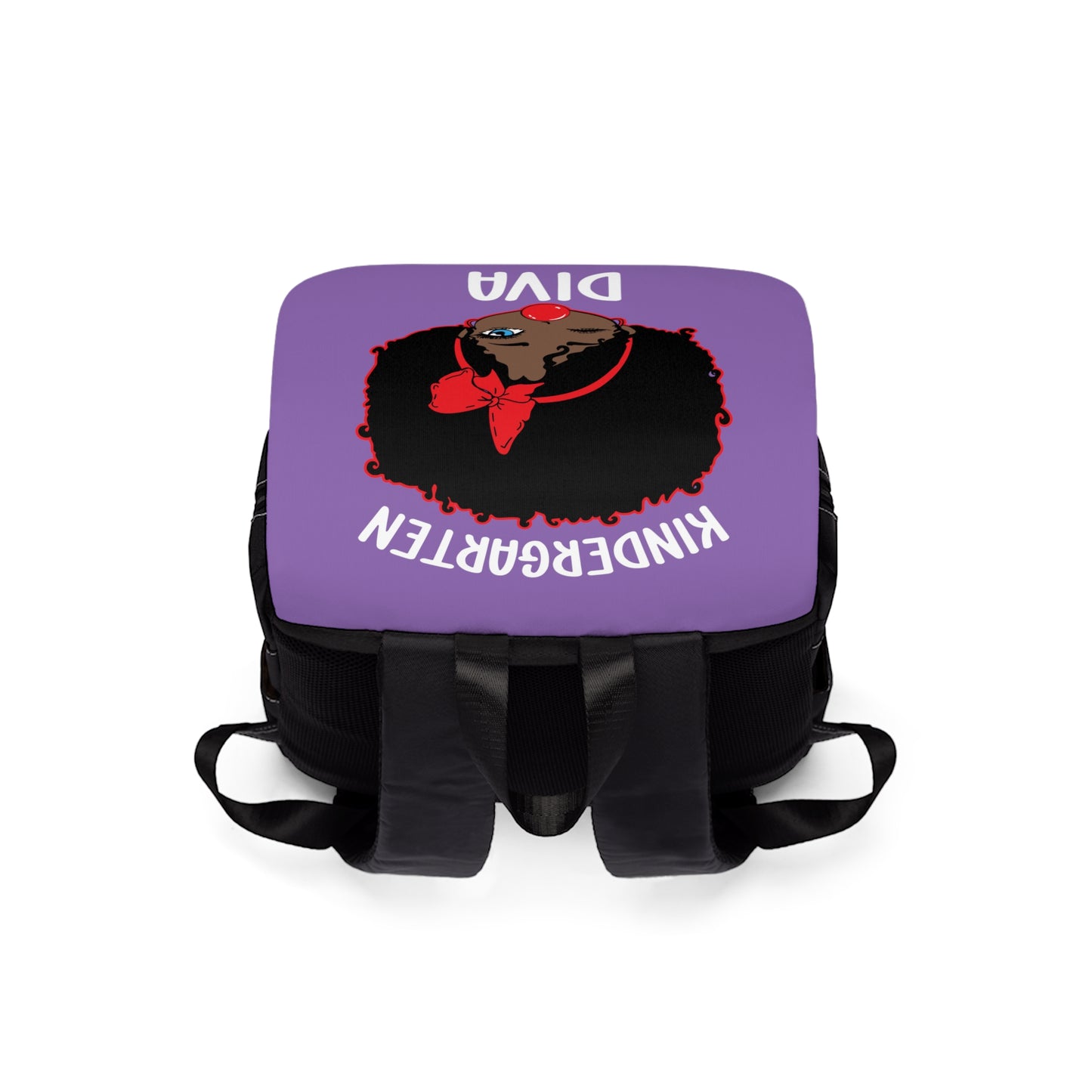Unisex Casual Shoulder Backpack | Kindergarten Diva | Afro