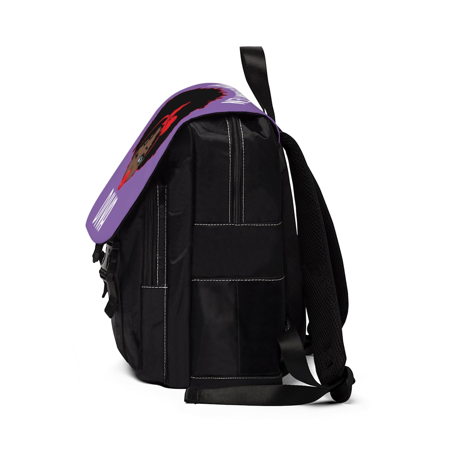 Unisex Casual Shoulder Backpack | Kindergarten Diva | Afro