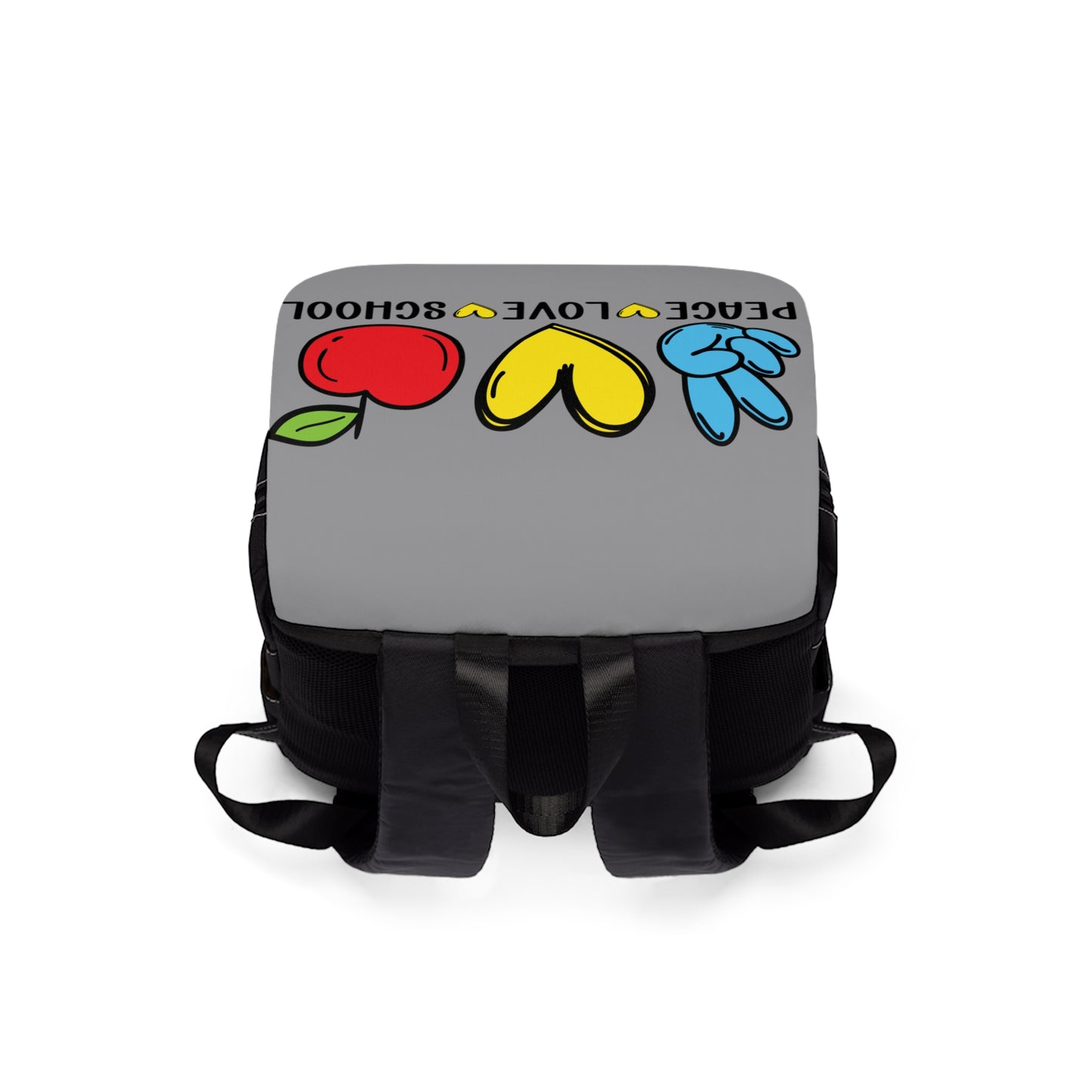 Unisex Casual Shoulder Backpack | Peace Love School