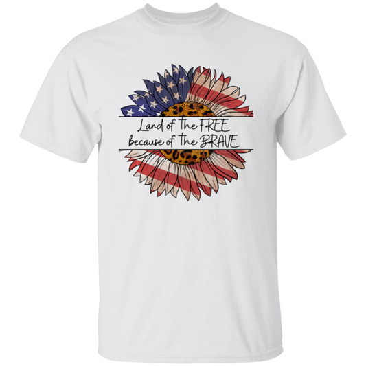 Unisex Land Of The Free Because Of The Brave T Shirt, Independence day, Gifts For American