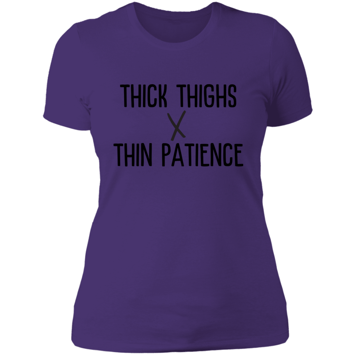 Thick Thighs x Thin Patience Ladies' Boyfriend T-Shirt