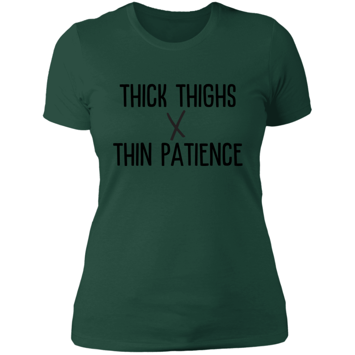Thick Thighs x Thin Patience Ladies' Boyfriend T-Shirt