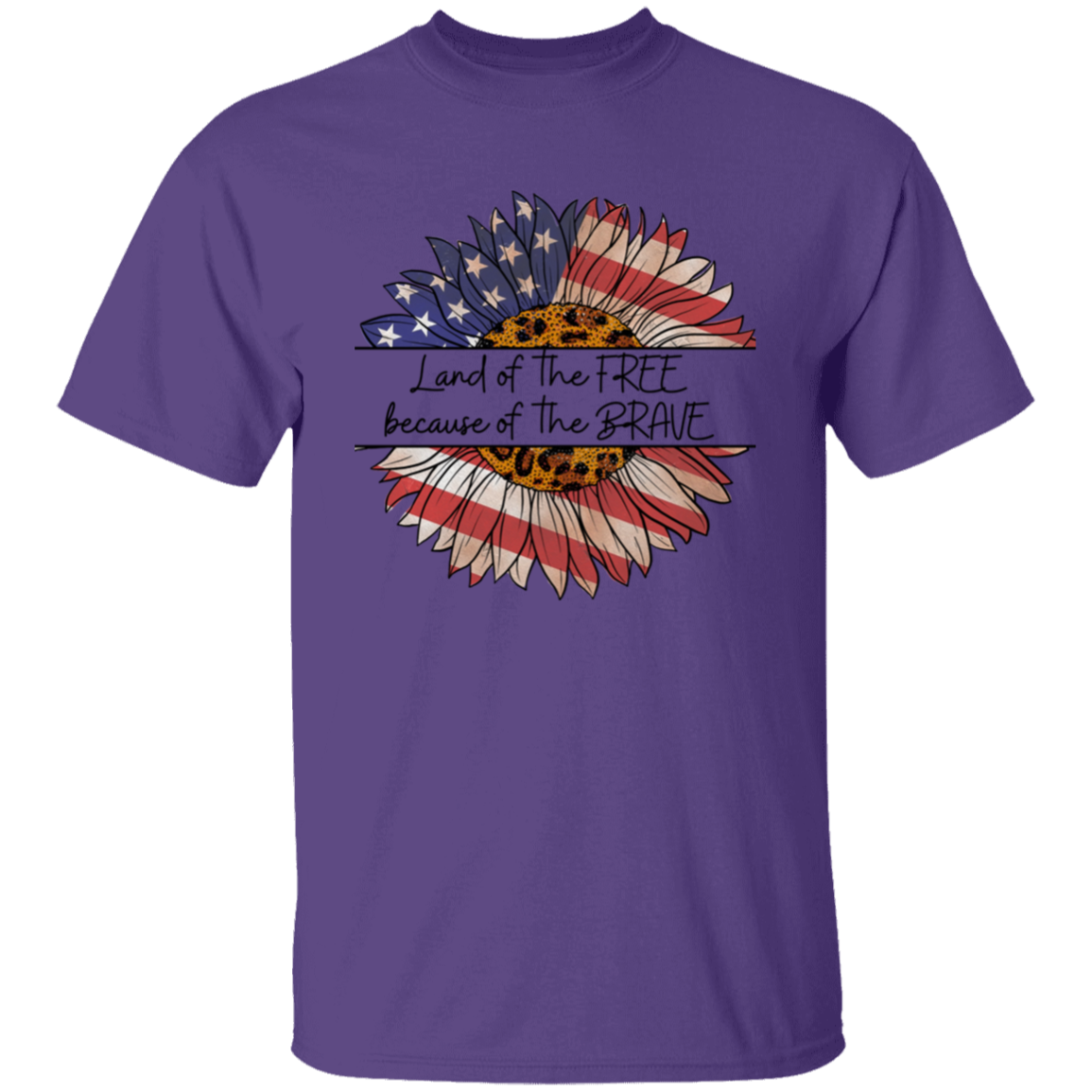 Unisex Land Of The Free Because Of The Brave T Shirt, Independence day, Gifts For American