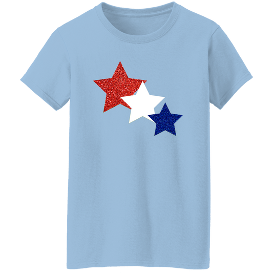 4th of July Glitter Stars Shirt, Fireworks America Flag Glitter Shirt, Glitter Stars Tee,Patriotic Shirt, 4th of July Tee,Independence Shirt