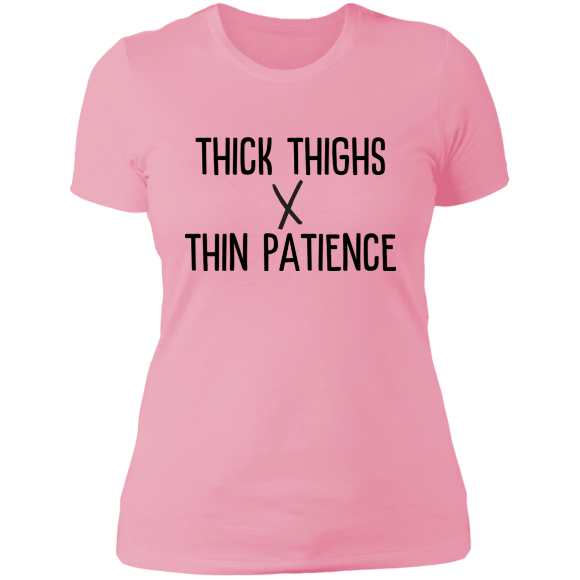Thick Thighs x Thin Patience Ladies' Boyfriend T-Shirt