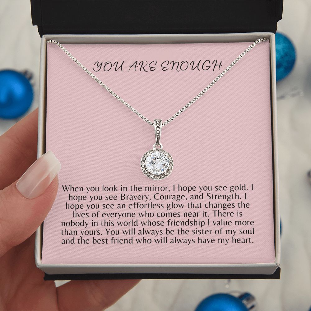 You Are Enough Eternal Hope Necklace | Gift for Best friend