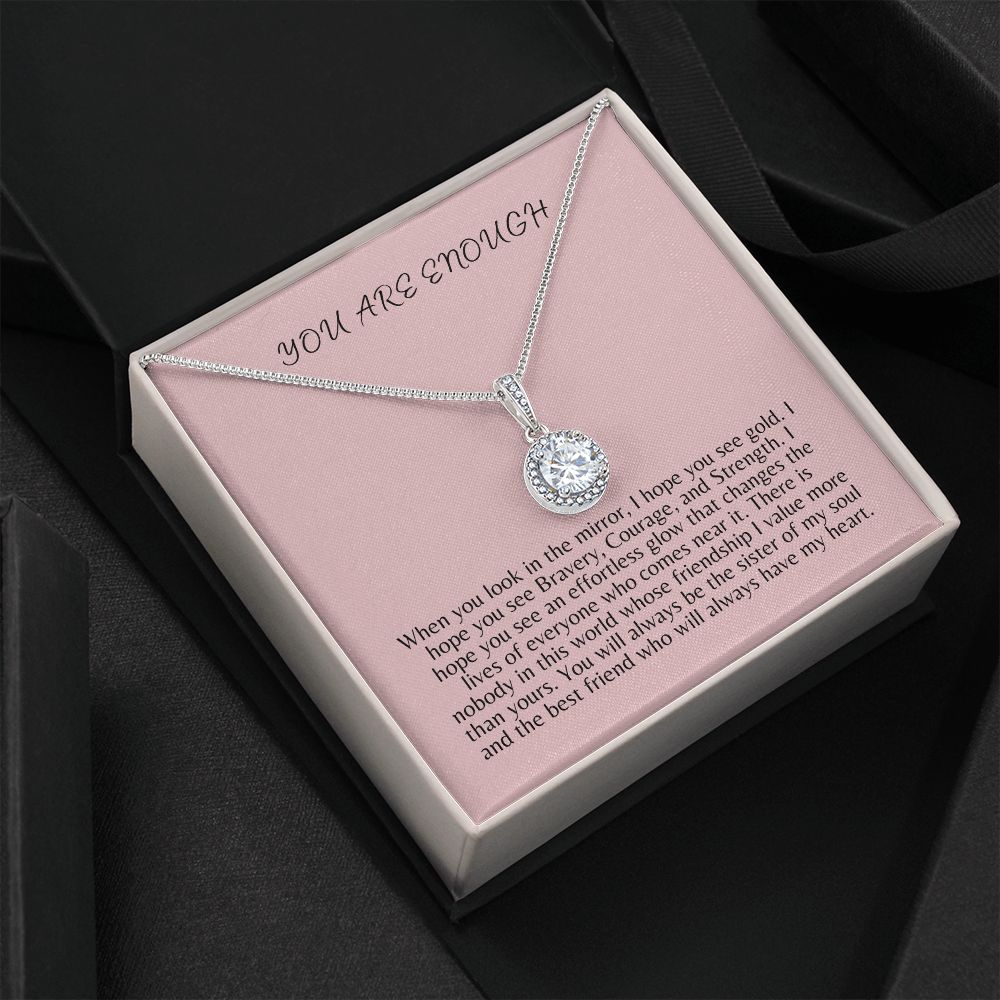 You Are Enough Eternal Hope Necklace | Gift for Best friend