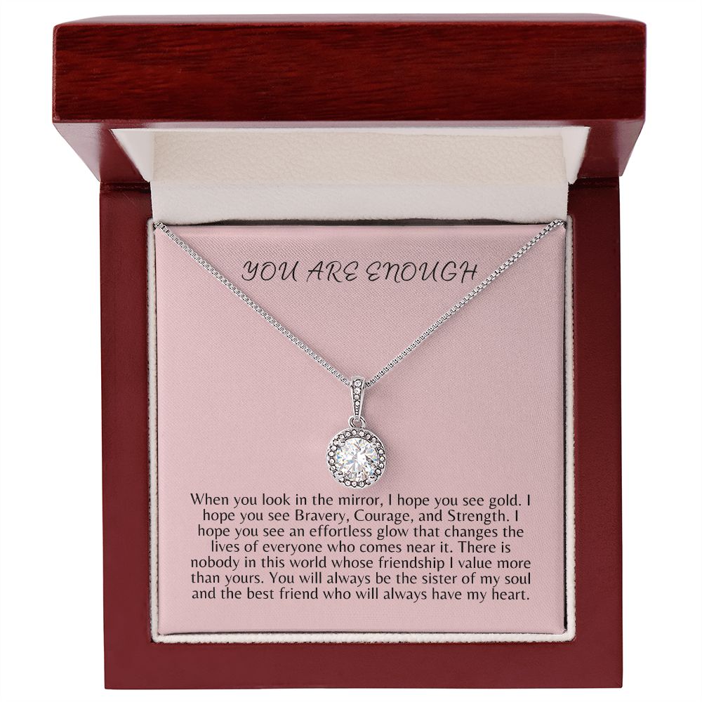 You Are Enough Eternal Hope Necklace | Gift for Best friend
