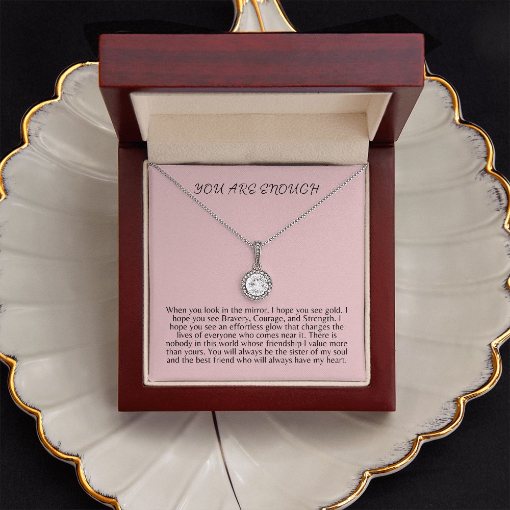 You Are Enough Eternal Hope Necklace | Gift for Best friend