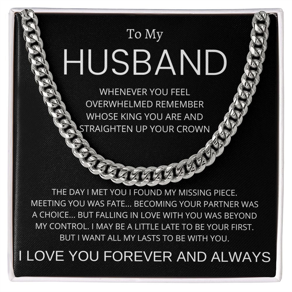 To My Husband | Cuban Link Chain