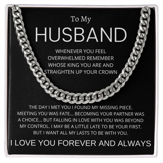 To My Husband | Cuban Link Chain