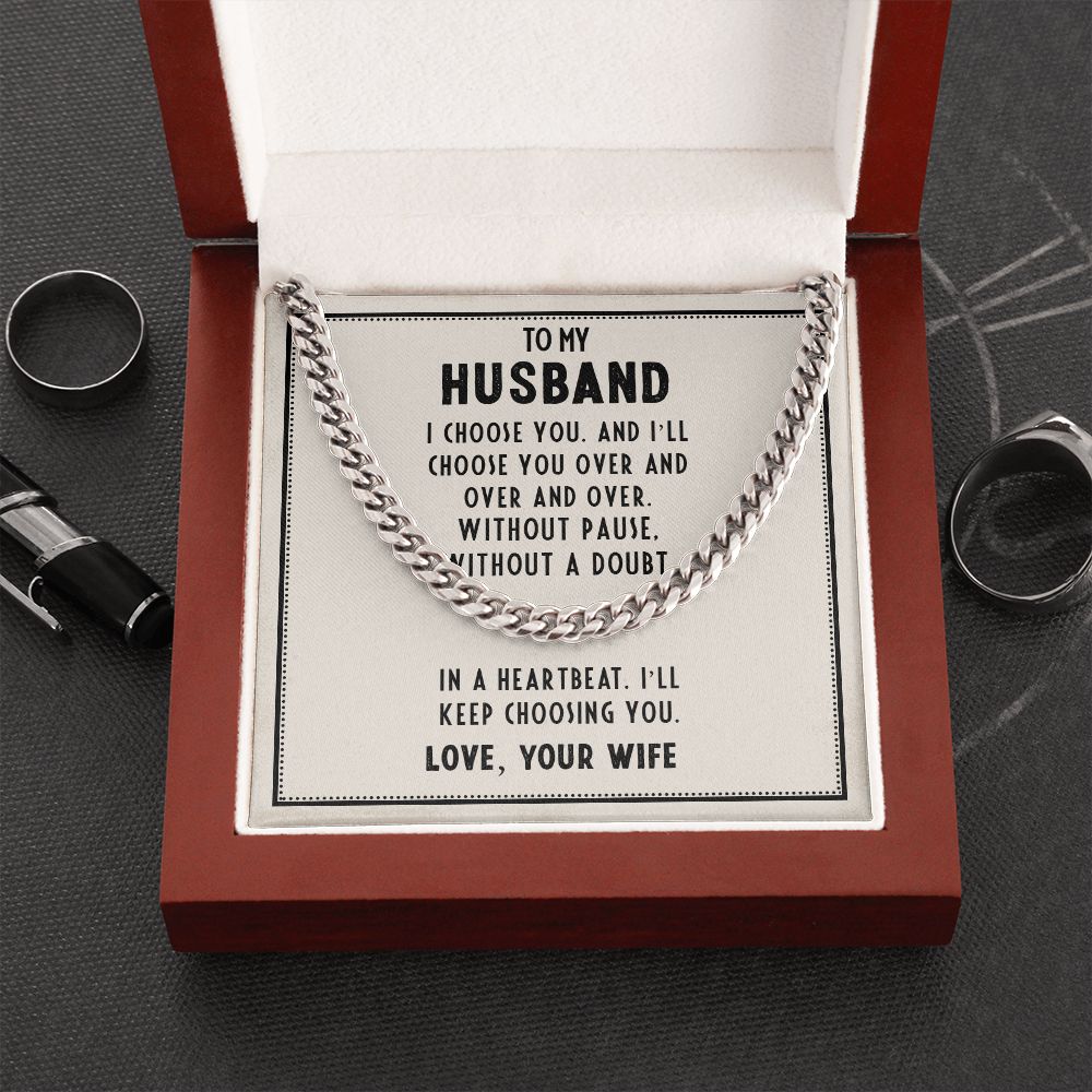 I Choose You | Husband | Cuban Link Chain
