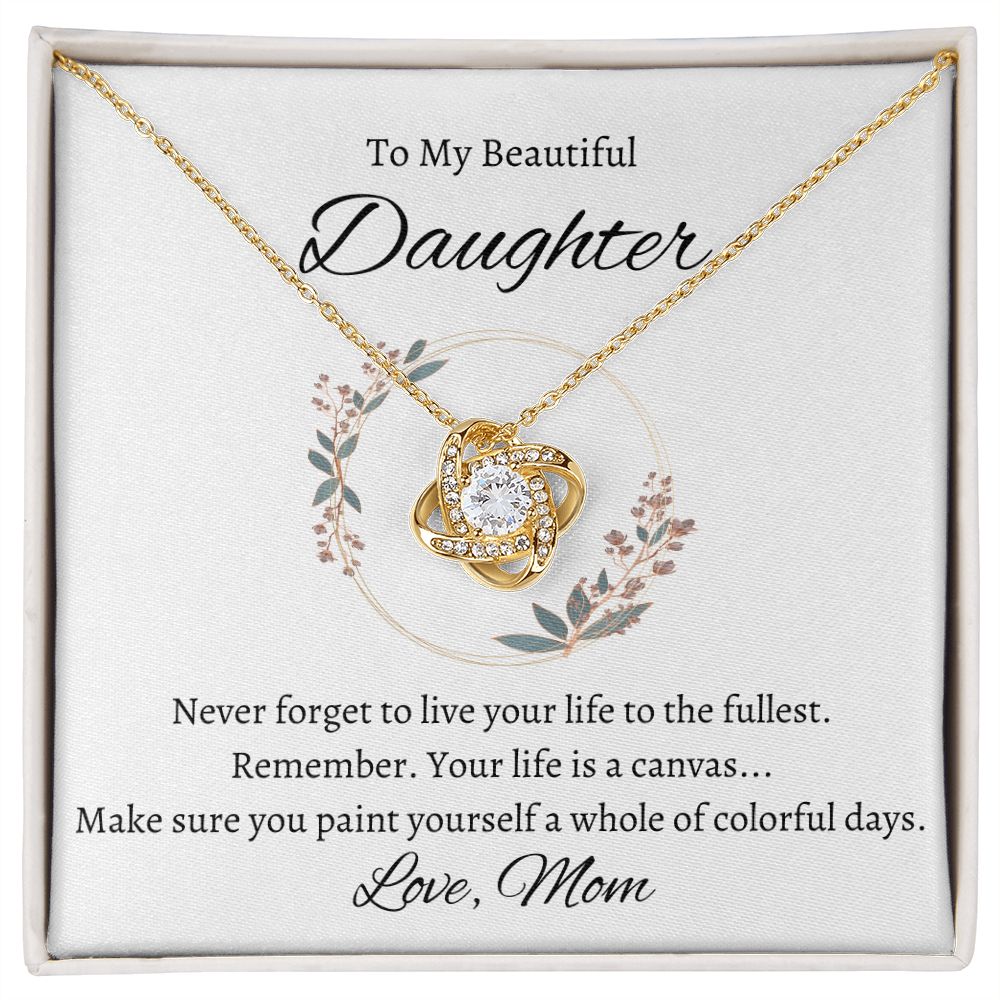 To My Daughter | Love Knot Necklace | From Mom