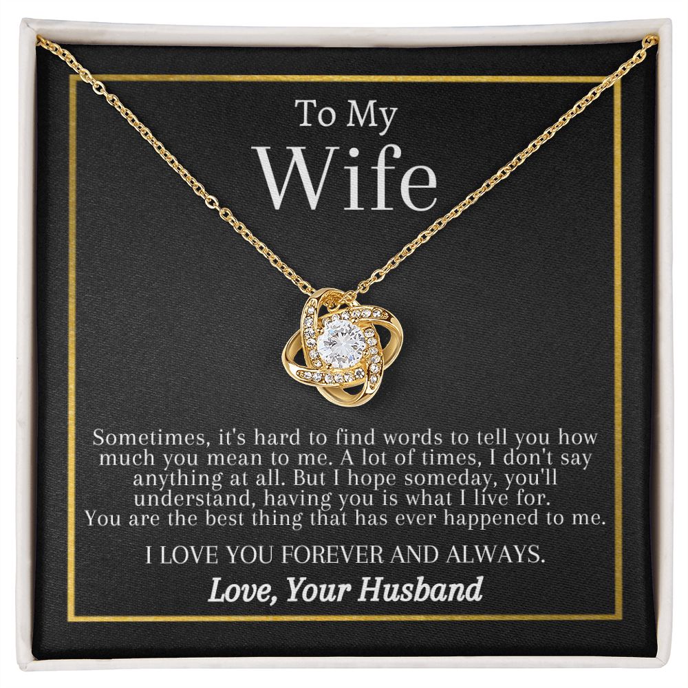 Love Knot Necklace | To My Wife | Gifts For Her
