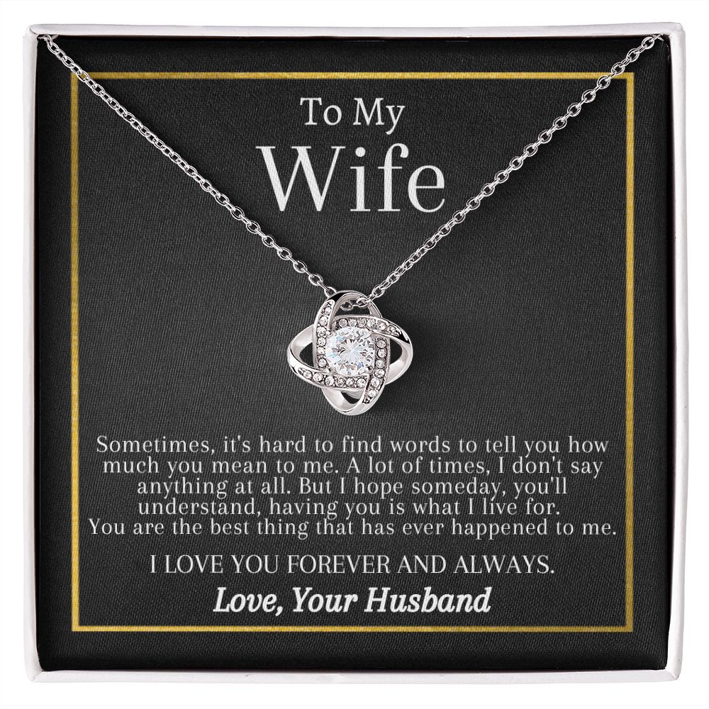 Love Knot Necklace | To My Wife | Gifts For Her