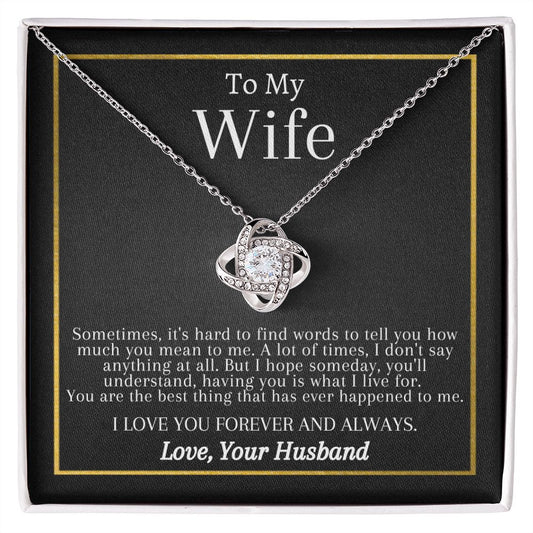 Love Knot Necklace | To My Wife | Gifts For Her