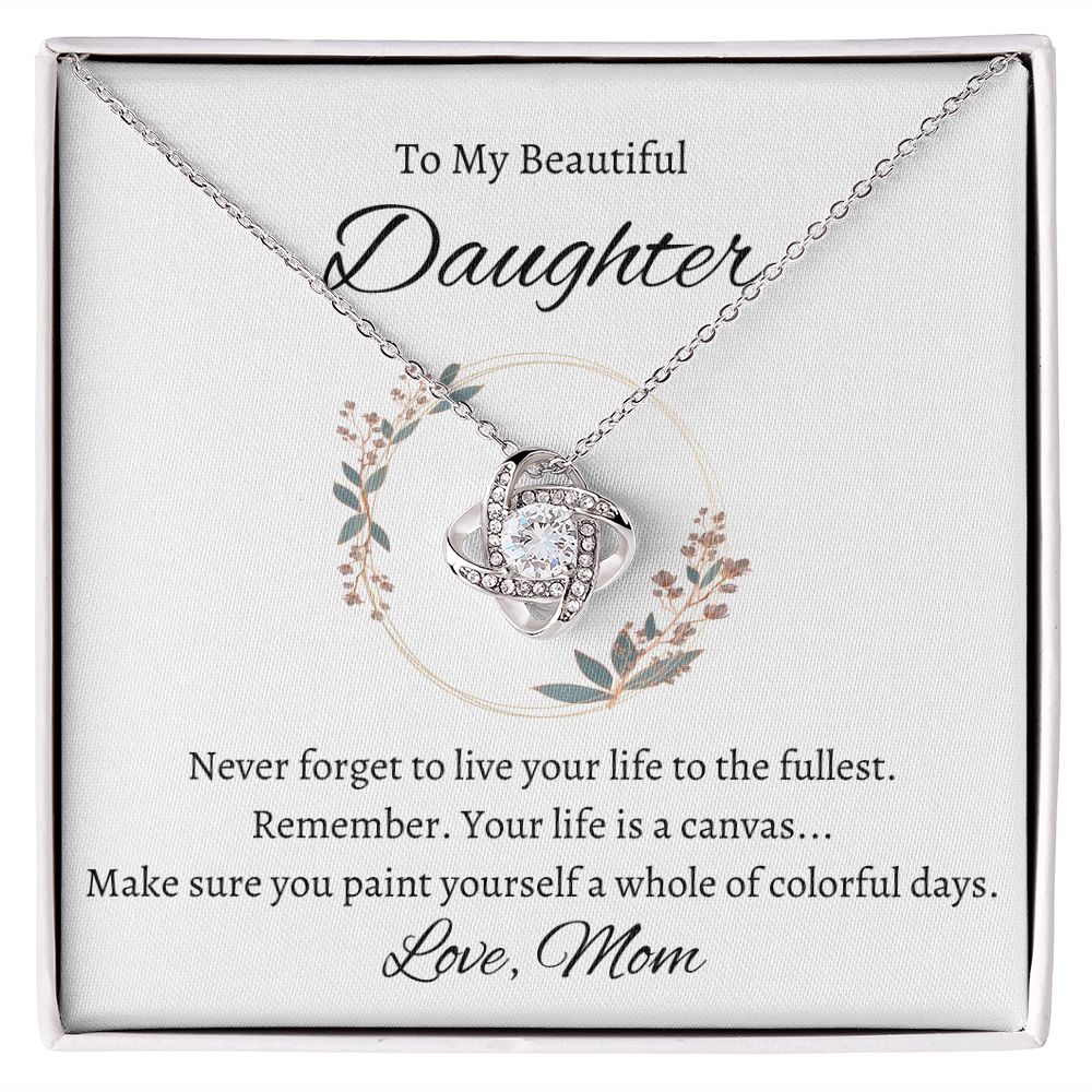 To My Daughter | Love Knot Necklace | From Mom