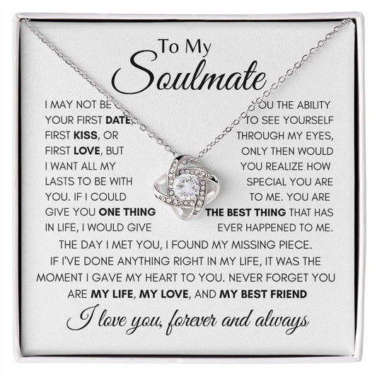 Love Knot Necklace | To My Soulmate | Gifts For Her