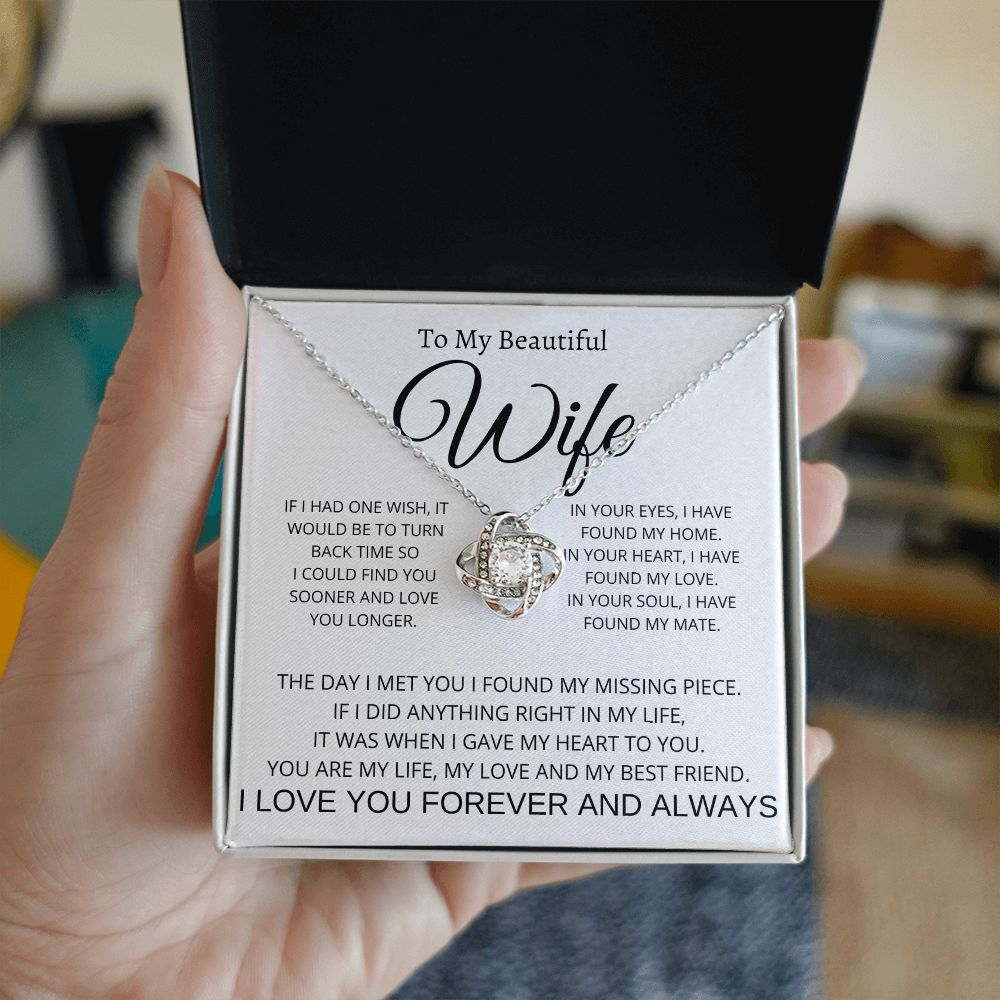 To My Wife | Love Knot Necklace