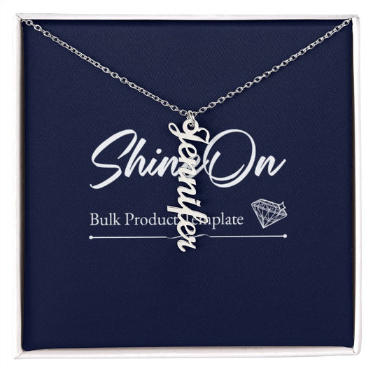 Vertical Name Necklace