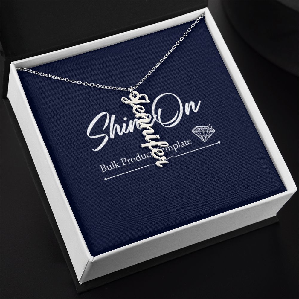Vertical Name Necklace