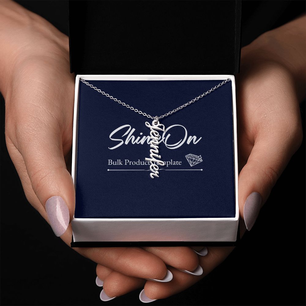 Vertical Name Necklace