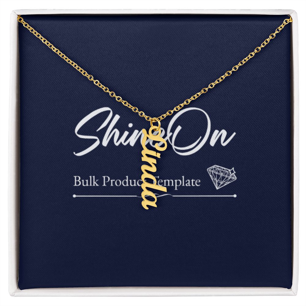 Vertical Name Necklace