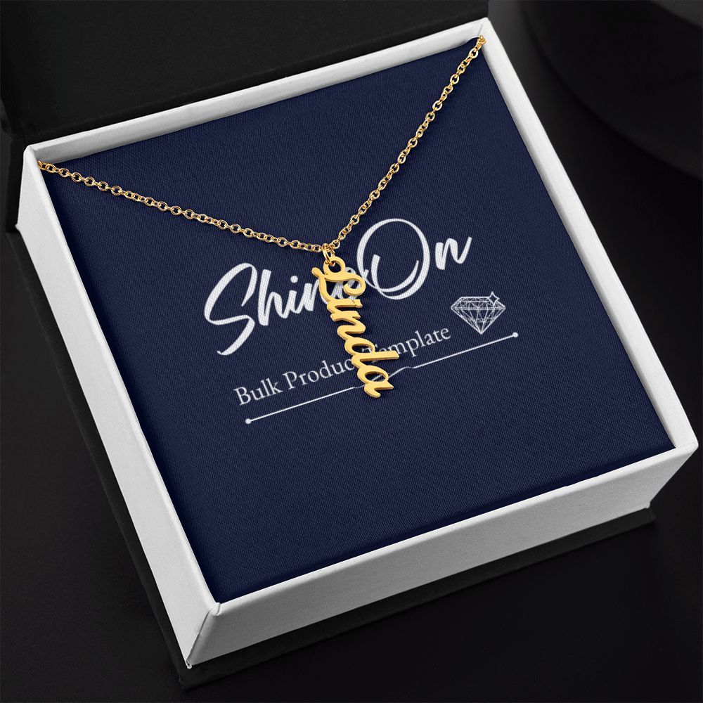 Vertical Name Necklace