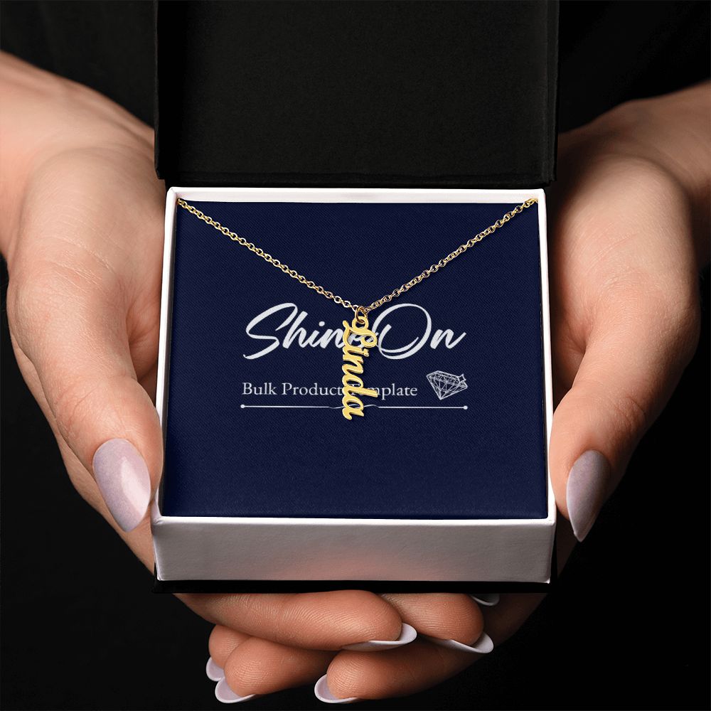 Vertical Name Necklace
