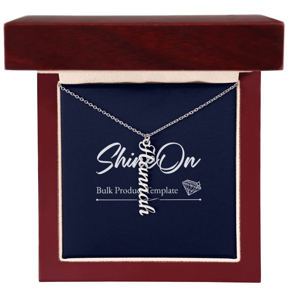 Vertical Name Necklace
