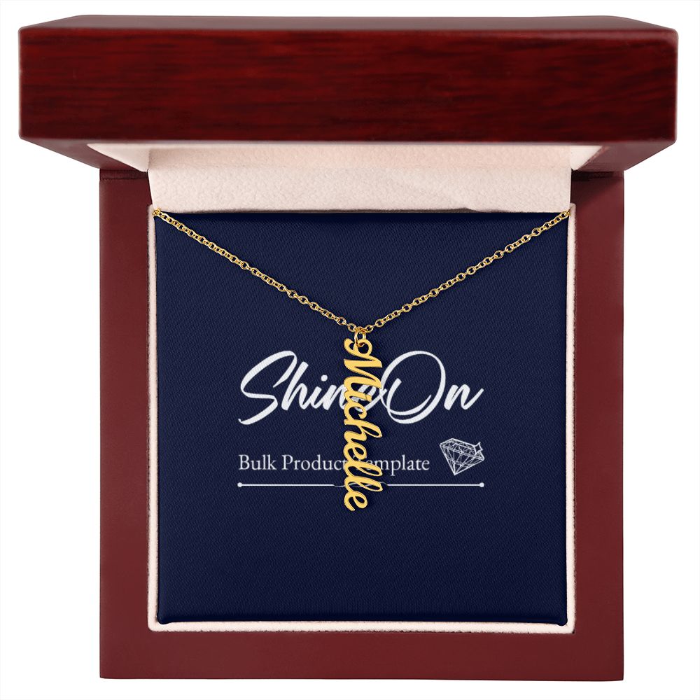 Vertical Name Necklace
