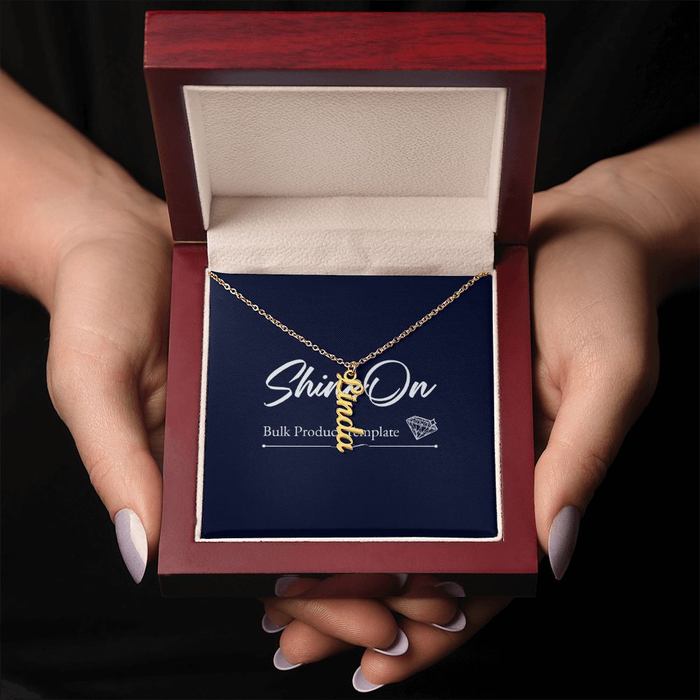 Vertical Name Necklace