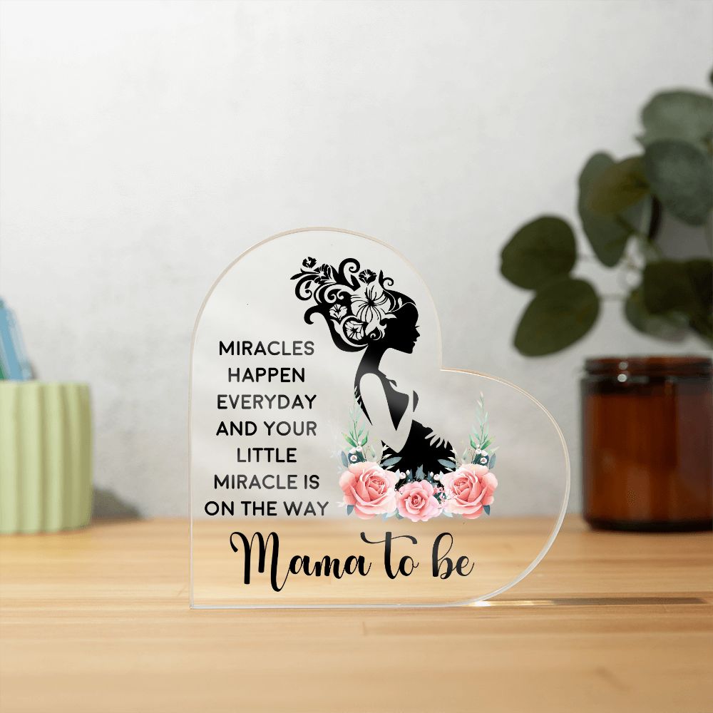Acrylic Heart | Mama to Be