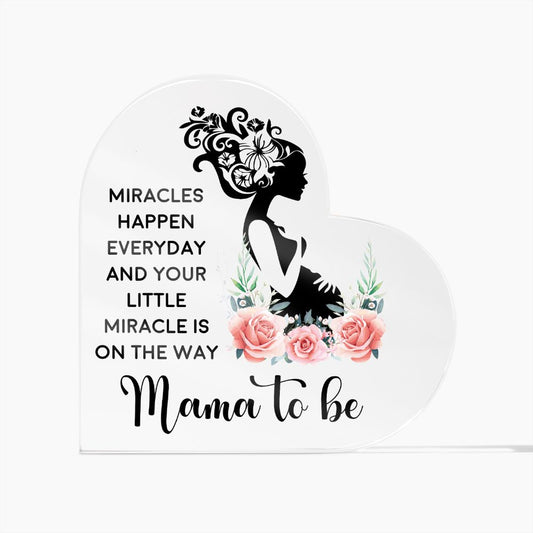 Acrylic Heart | Mama to Be