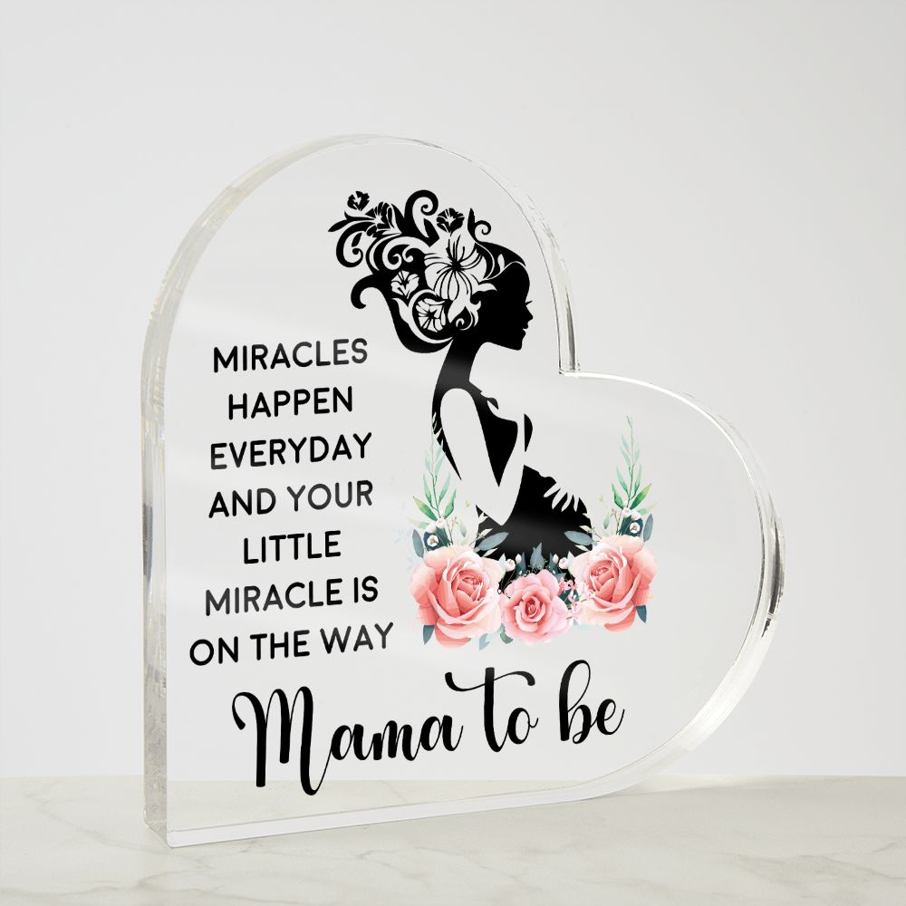 Acrylic Heart | Mama to Be