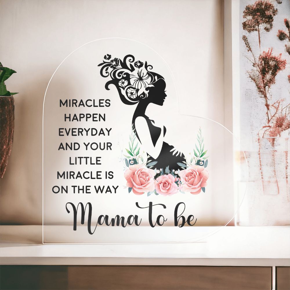 Acrylic Heart | Mama to Be